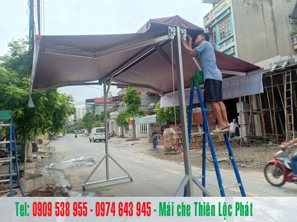 mái hiên chữ a có bánh xe